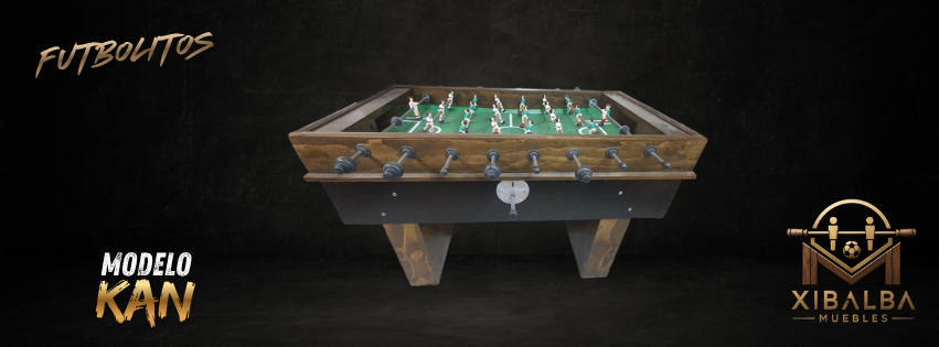 Futbolito Modelo Kan madera con estructura metálica – Xibalba Muebles