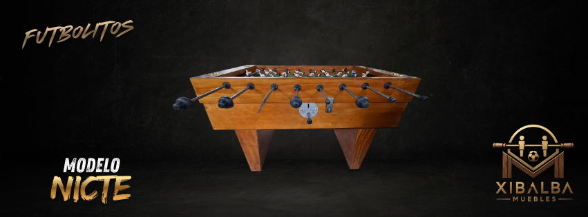 Futbolito Modelo Nicte madera clara estilo clásico – Xibalba Muebles