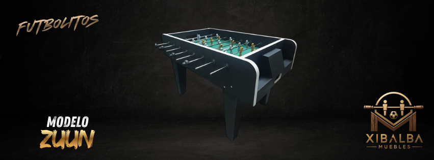 Futbolito Modelo Zuun azul marino diseño contemporáneo – Xibalba Muebles